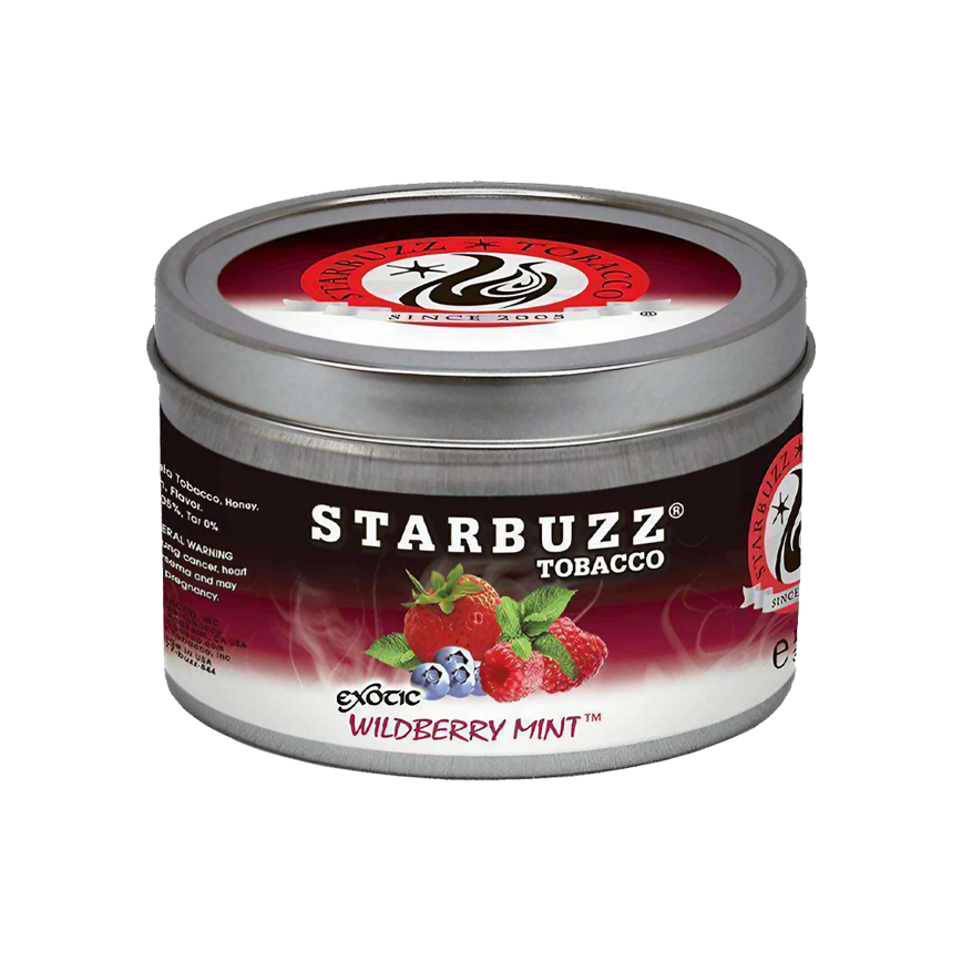 Starbuzz Hookah Tobacco Exotic Wildberry Mint Flavor