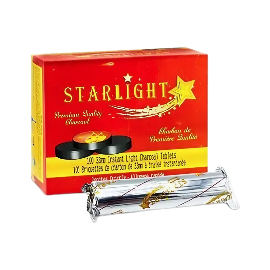 Starlight Instant Light Charcoal Tablets  33mm 100Ct