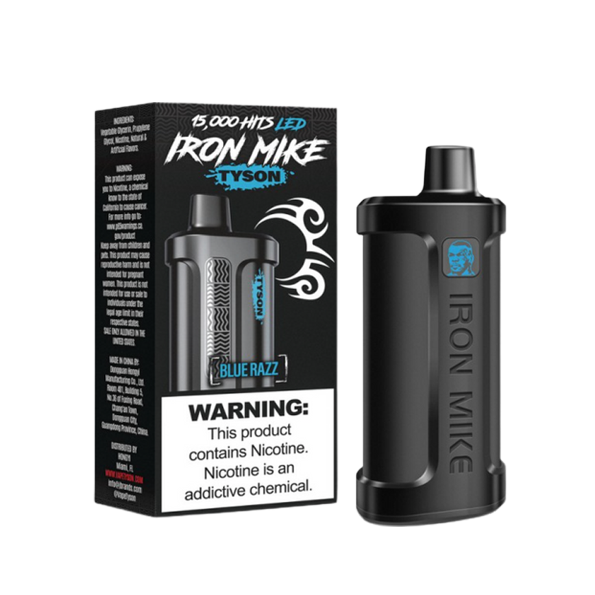 Tyson Iron Mike Blue Razz 15000Puff 5Ct