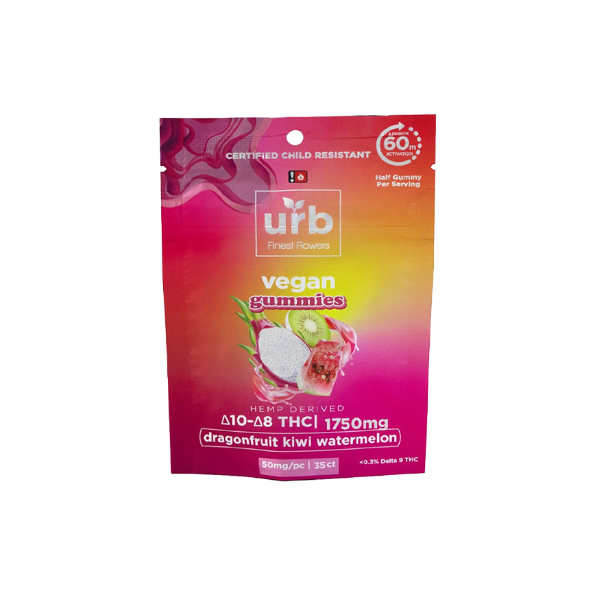 URB 10 &amp; 8 THC علكة نباتية 1750 ملغ