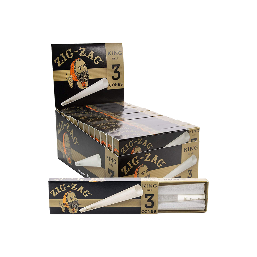 Zig Zag Ultra Thin Cones King Size 3 Pack 24Ct
